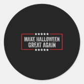 Make Halloween Great Again Ronde Sticker (Voorkant)