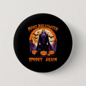 Make Halloween Spooky Again Funny Trump Halloween  Ronde Button 5,7 Cm (Voorkant)