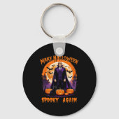 Make Halloween Spooky Again Funny Trump Halloween  Sleutelhanger (Voorkant)
