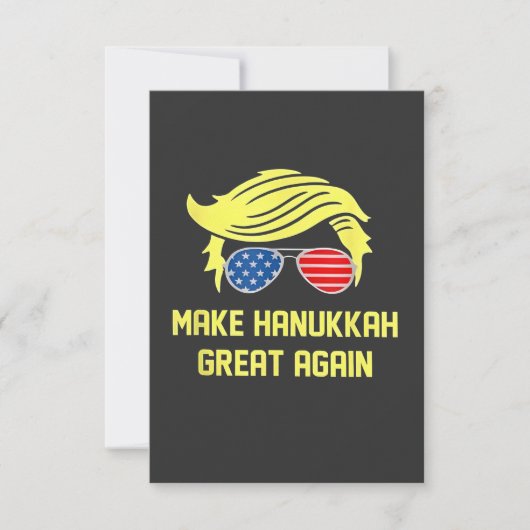 Make Hanukkah Great Again Trump Joods  Bedankkaart (Voorkant)
