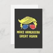 Make Hanukkah Great Again Trump Joods  Bedankkaart (Voorkant / Achterkant)