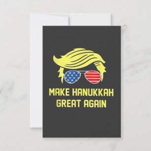 Make Hanukkah Great Again Trump Joods Bedankkaart