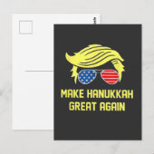 Make Hanukkah Great Again Trump Joods Briefkaart (Voorkant / Achterkant)