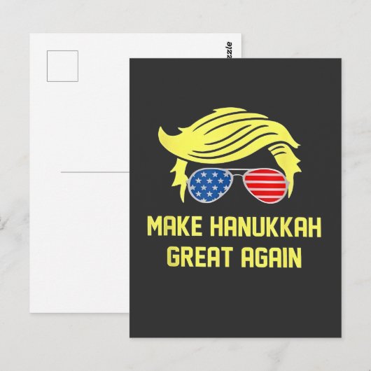 Make Hanukkah Great Again Trump Joods Briefkaart (Voorkant / Achterkant)