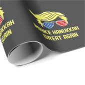 Make Hanukkah Great Again Trump Joods Cadeaupapier (Rol Hoek)