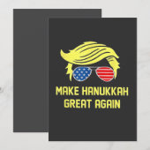 Make Hanukkah Great Again Trump Joods  Kaart (Voorkant / Achterkant)