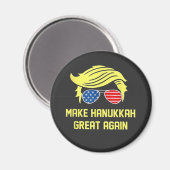 Make Hanukkah Great Again Trump Joods Magneet (Voorkant / Achterkant)
