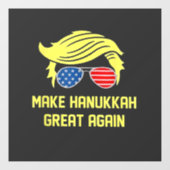 Make Hanukkah Great Again Trump Joods  Raamsticker (Vel)