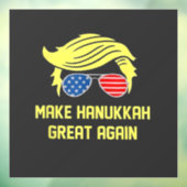 Make Hanukkah Great Again Trump Joods  Raamsticker (Vel 3)
