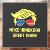 Make Hanukkah Great Again Trump Joods  Raamsticker (Vel 2)