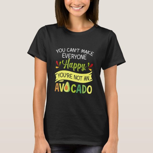 Make Happy Avocado T-shirt (Voorkant)