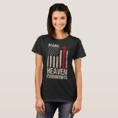 Make Heaven Crowded American Flag Patriotic  T-shirt (Voorkant volledig)