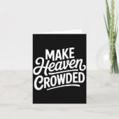 Make Heaven Crowded Christian Cross Evangelism Kaart (Voorkant)