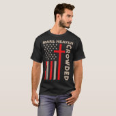 Make Heaven Crowded Christian Patriotic American F T-shirt (Voorkant volledig)