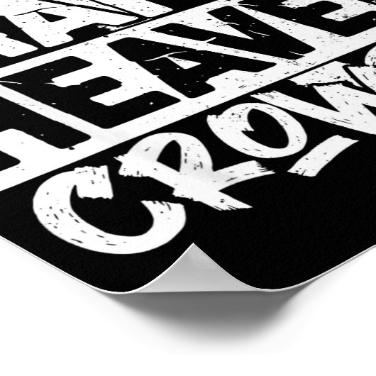 Make Heaven Crowded Cross - Minimalist Christian R Poster (Hoek)