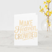 Make Heaven Crowded Evangelism Christian Bible Ver Kaart (Gele Bloem)