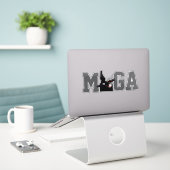 MAKE IDAHO GREAT AGAIN EAGLE FLAG - SPEEL OP MAGA STICKER (Laptop op bureau)