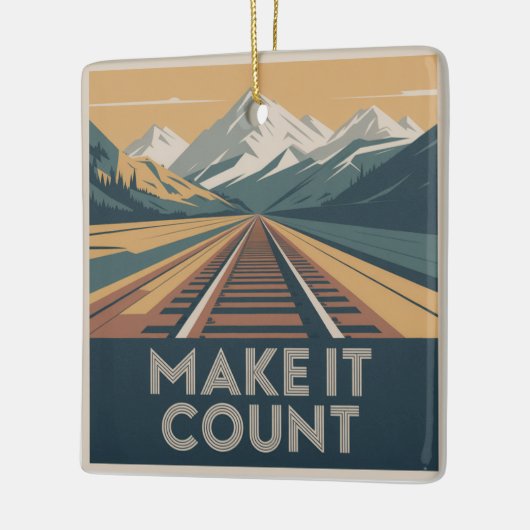 Make It Count Keramisch Ornament (Links)