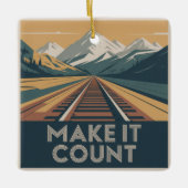 Make It Count Keramisch Ornament (Voorkant)
