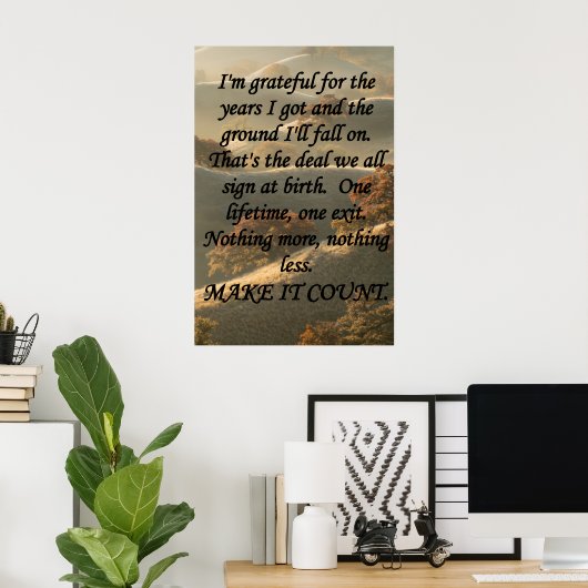 Make It Count Poster (Thuiskantoor)