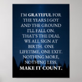 Make It Count! Poster (Voorkant)