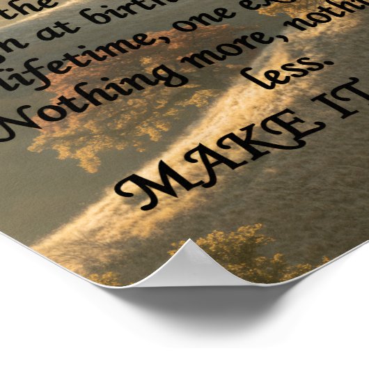 Make It Count Poster (Hoek)