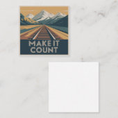 Make It Count Vierkante Visitekaartje (Voorkant / Achterkant)