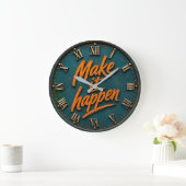 Make It Happen Motivational Grote Klok (Huis)