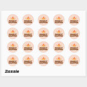 MAKE IT HAPPEN Motivational Round Stickers (Vel)