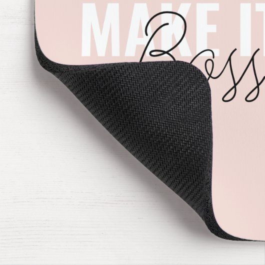 Make It Happen Personalized Mouse Pad – Feminine C Muismat (Hoek)