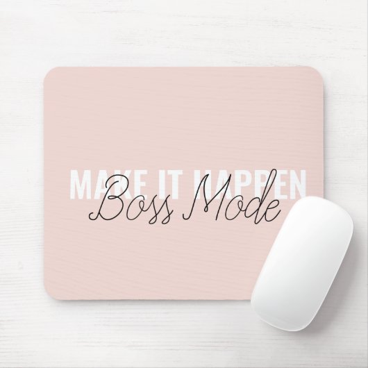 Make It Happen Personalized Mouse Pad – Feminine C Muismat (Met muis)