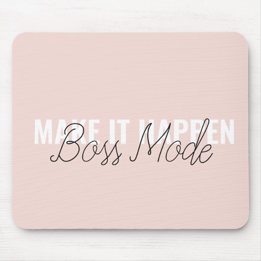 Make It Happen Personalized Mouse Pad – Feminine C Muismat (Voorkant)