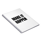 Make It Happen Spiral Photo Notebook Notitieboek (Rechterzijde)