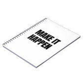 Make It Happen Spiral Photo Notebook Notitieboek (Linkerzijde)
