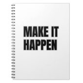 Make It Happen Spiral Photo Notebook Notitieboek (Voorkant)