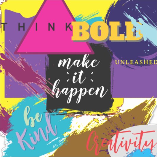 Make it Happen!  Sticker (Voorkant)