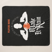 Make It Rain (Basketball) Sherpa Blanket Deken (Voorkant (horizontaal))