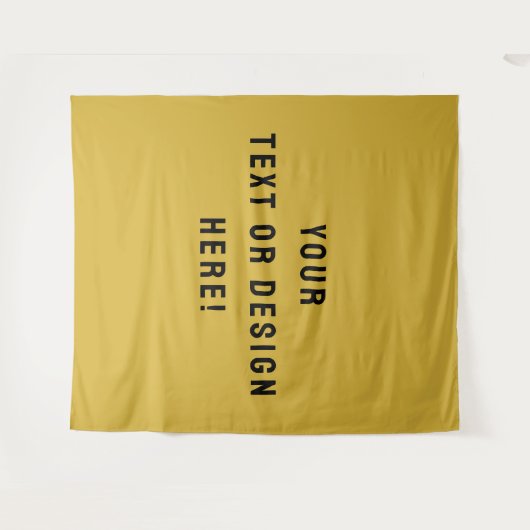 Make It Yours – Custom Metallic Gold Tapestry Wandkleed (Voorkant (horizontaal))