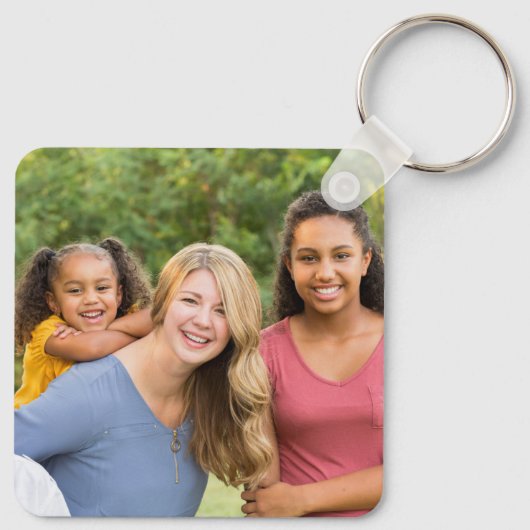 Make It Yourself - Custom Double Sided 2 Photo Sleutelhanger (Achterkant)