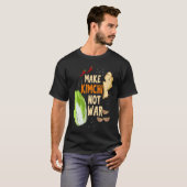 Make Kimchi Not War Fermented Vegetables Funny Kor T-shirt (Voorkant volledig)