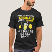 Make Lemon Lemonade Stand Boss Juice Ice Lemon Squ T-shirt (Voorkant)
