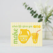 Make Lemonade Briefkaart (Staand voorkant)