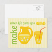 Make Lemonade Briefkaart (Voorkant / Achterkant)