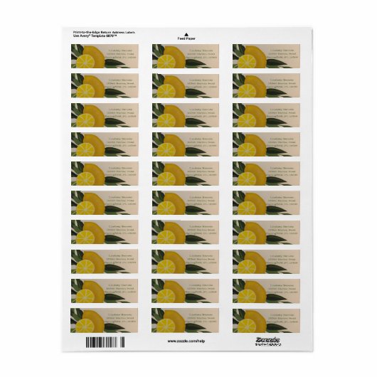 Make Lemonade Etiket (Full Sheet)