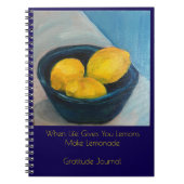"MaKe Lemonade" Gratitude Journal Notitieboek (Voorkant)