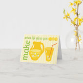 Make Lemonade Kaart (Gele Bloem)