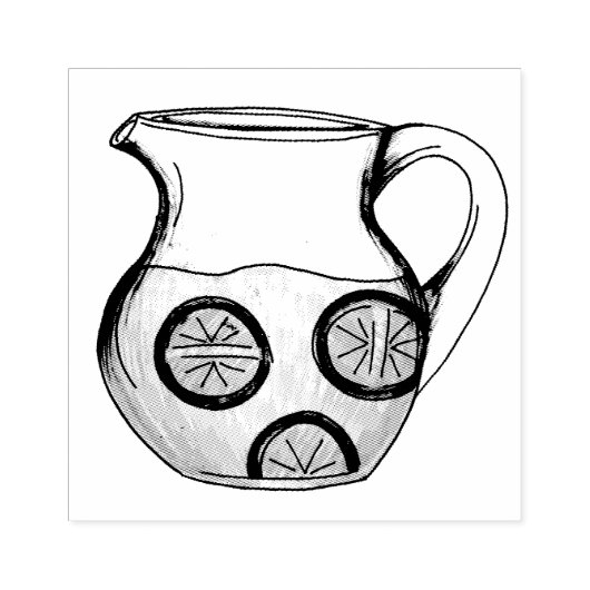 Make Lemonade Lemon Ade Lemons Pitcher Rubberstempel (Afrduk)