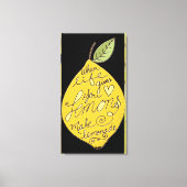 Make Lemonade Lemon Canvas Afdruk (Voorkant)