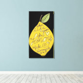 Make Lemonade Lemon Canvas Afdruk (Insitu (Houten vloer))