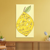 Make Lemonade Lemon Canvas Afdruk (Insitu (Woonkamer))